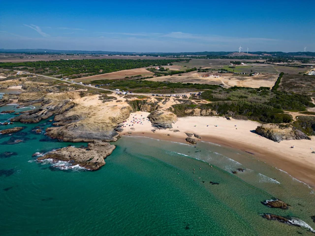 Praia Grande, the main beach at Porto Covo