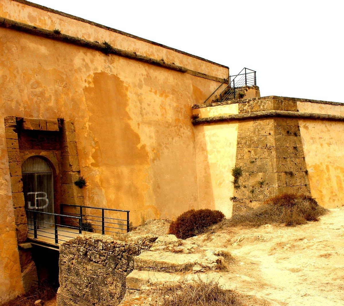 Fort ruins overlooking the sea