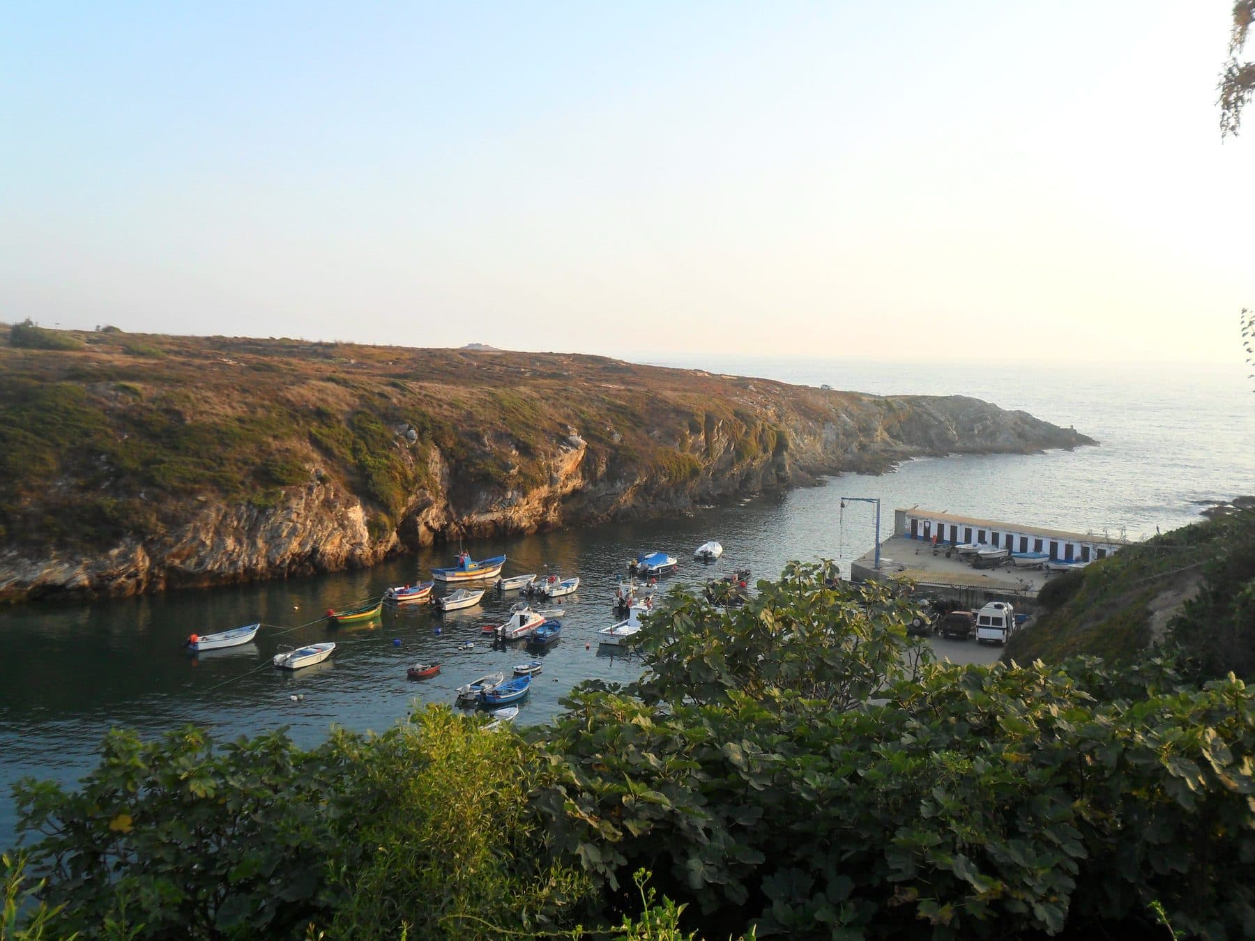 Praia dos Pescadores: The fishing harbour and its brightly painted boats